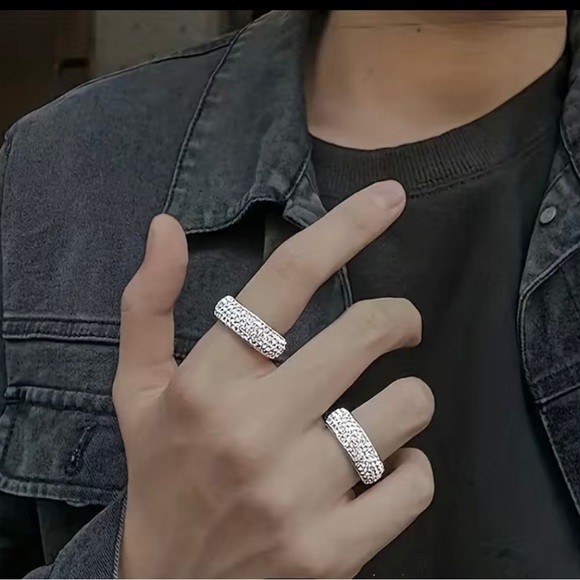 Men women’s Titanium Steel Ring For Man And Women, size 8 - Picture 2 of 5